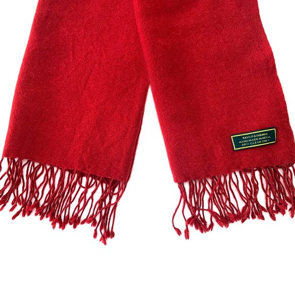 PASHMINA Wool Luxury Winter Scarf Shawl Evening Wrap with Tassels - Picture 6 of 7